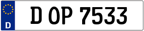 Trailer License Plate